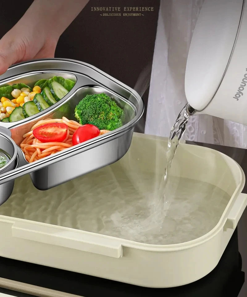 Steel Compartment Insulated Lunch Box