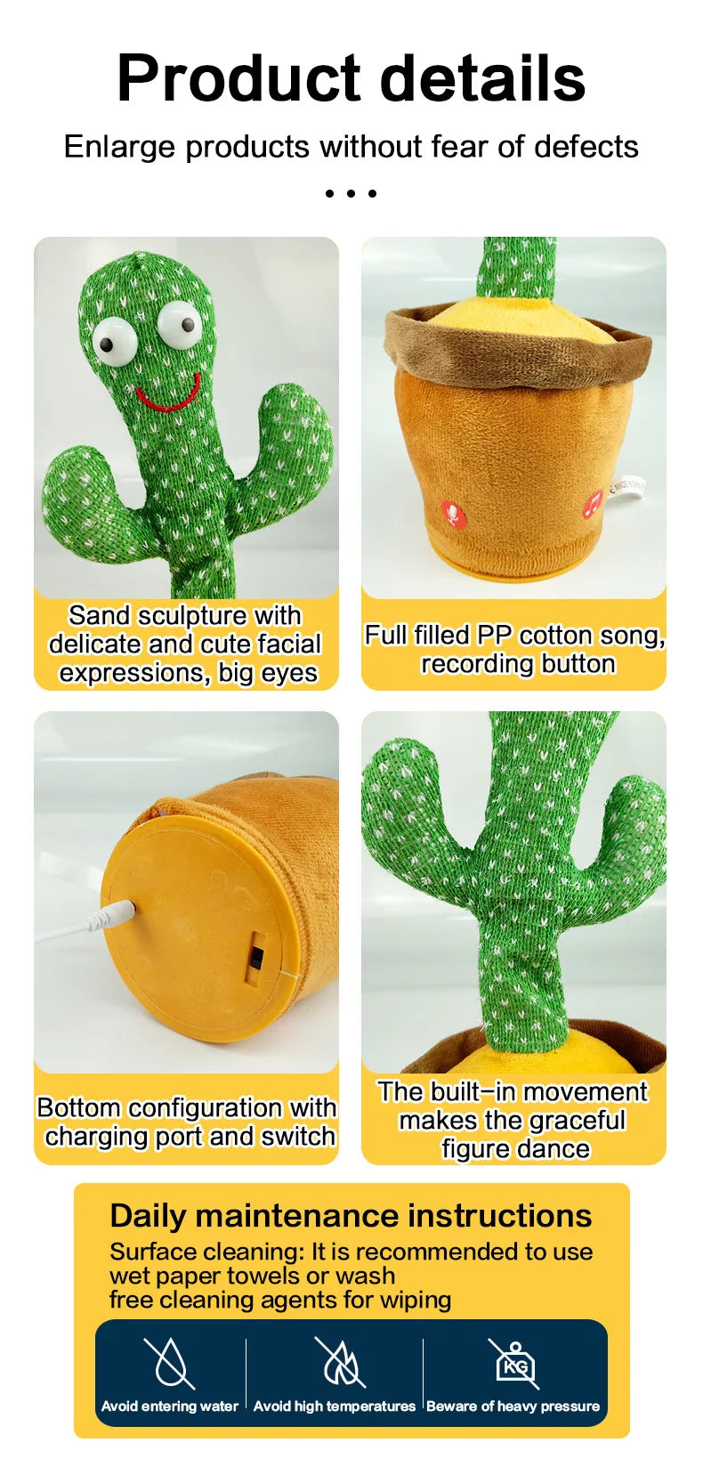 Dancing Talking Cactus Toy