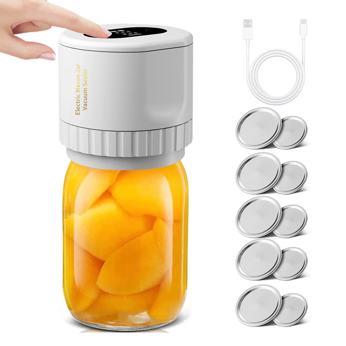 Cordless Electric Mason Jar Vacuum Sealer