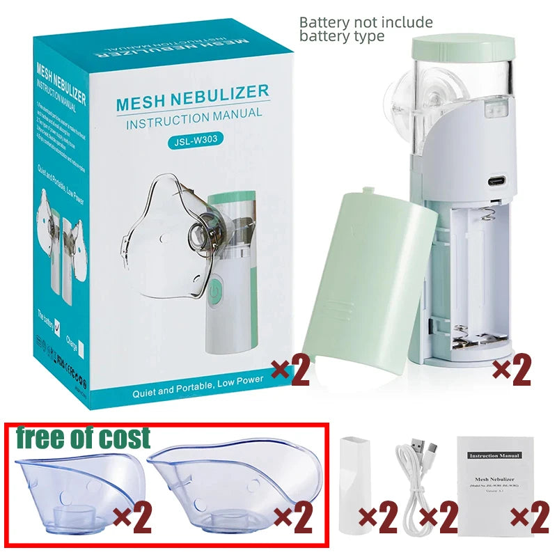 Portable Silent Mesh Nebulizer