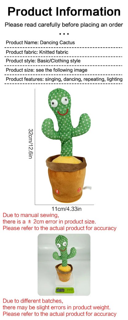 Dancing Talking Cactus Toy