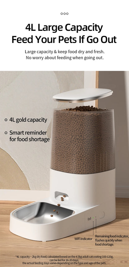 ROJECO WiFi Automatic Cat Feeder