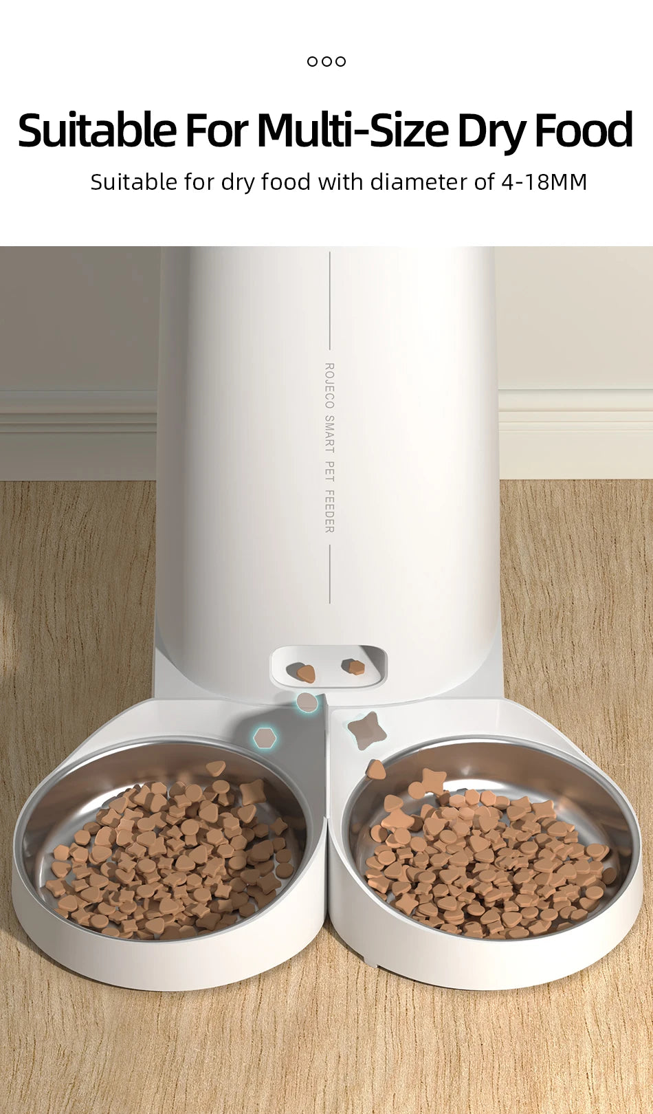 ROJECO WiFi Automatic Cat Feeder