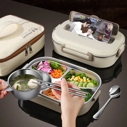 Steel Compartment Insulated Lunch Box