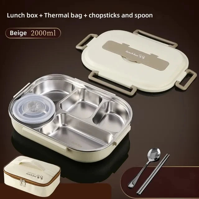 Steel Compartment Insulated Lunch Box