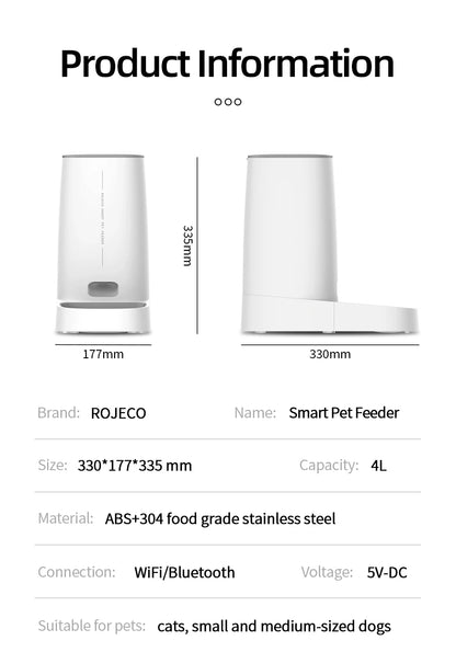 ROJECO WiFi Automatic Cat Feeder