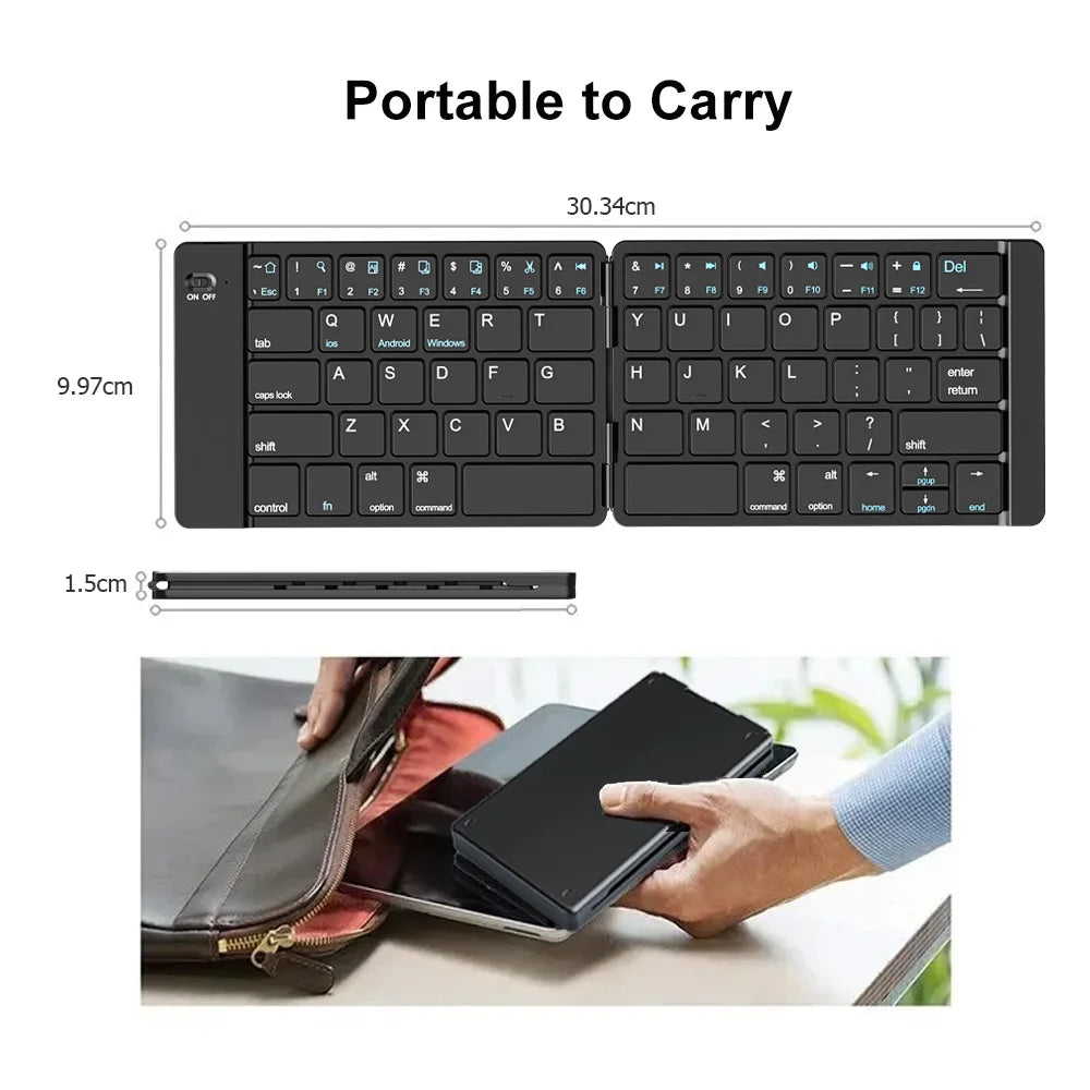 Foldable Bluetooth Keyboard