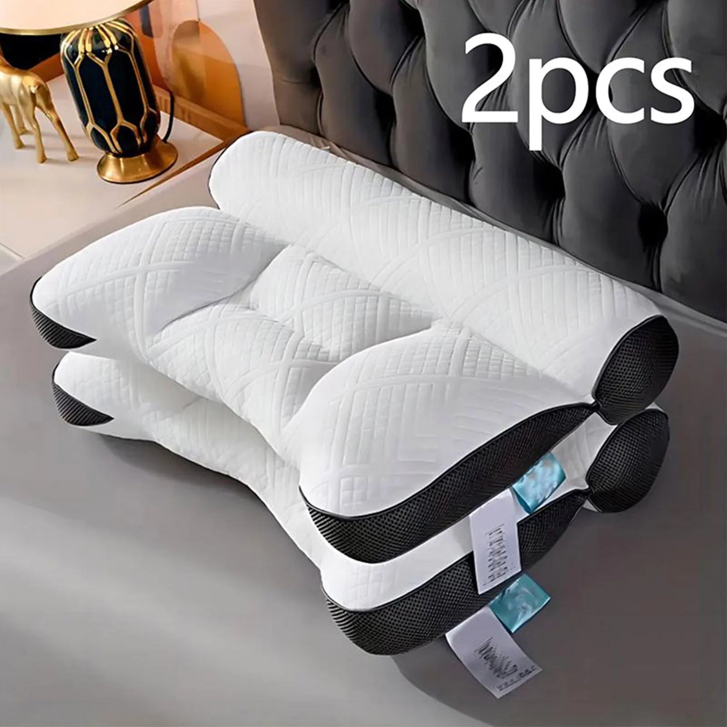 Ergonomic Cervical Sleep Pillow (2pcs)