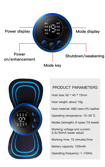 LCD Neck Massager with Remote Control