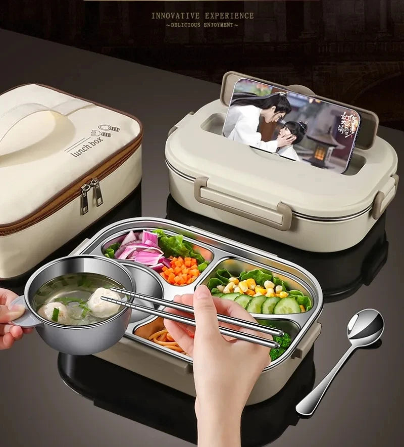 Steel Compartment Insulated Lunch Box