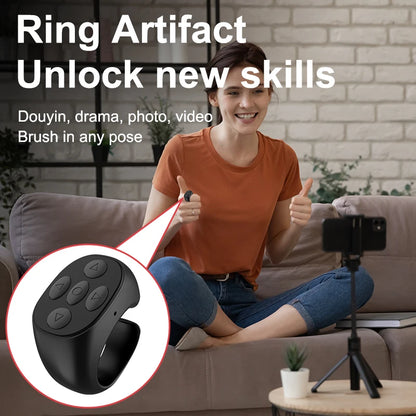 Bluetooth Ring Remote Control for Selfie & Video