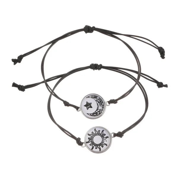 2-Piece Stainless Steel Couples Bracelet Set