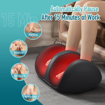 3D Shiatsu Foot & Calf Massager with Heat