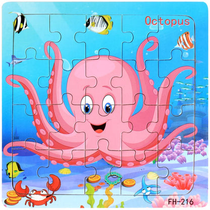 20-Piece Wooden 3D Puzzle