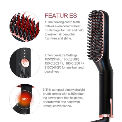 Hot Comb Beard & Hair Straightener