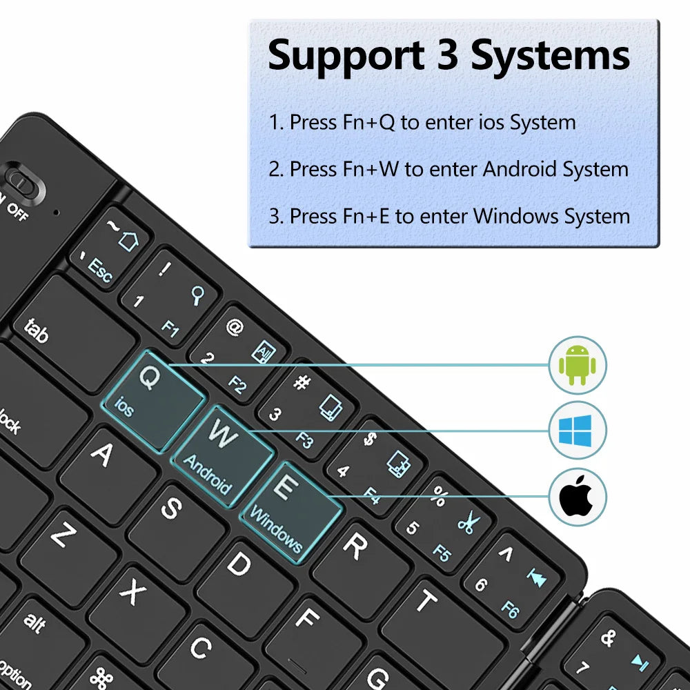 Foldable Bluetooth Keyboard