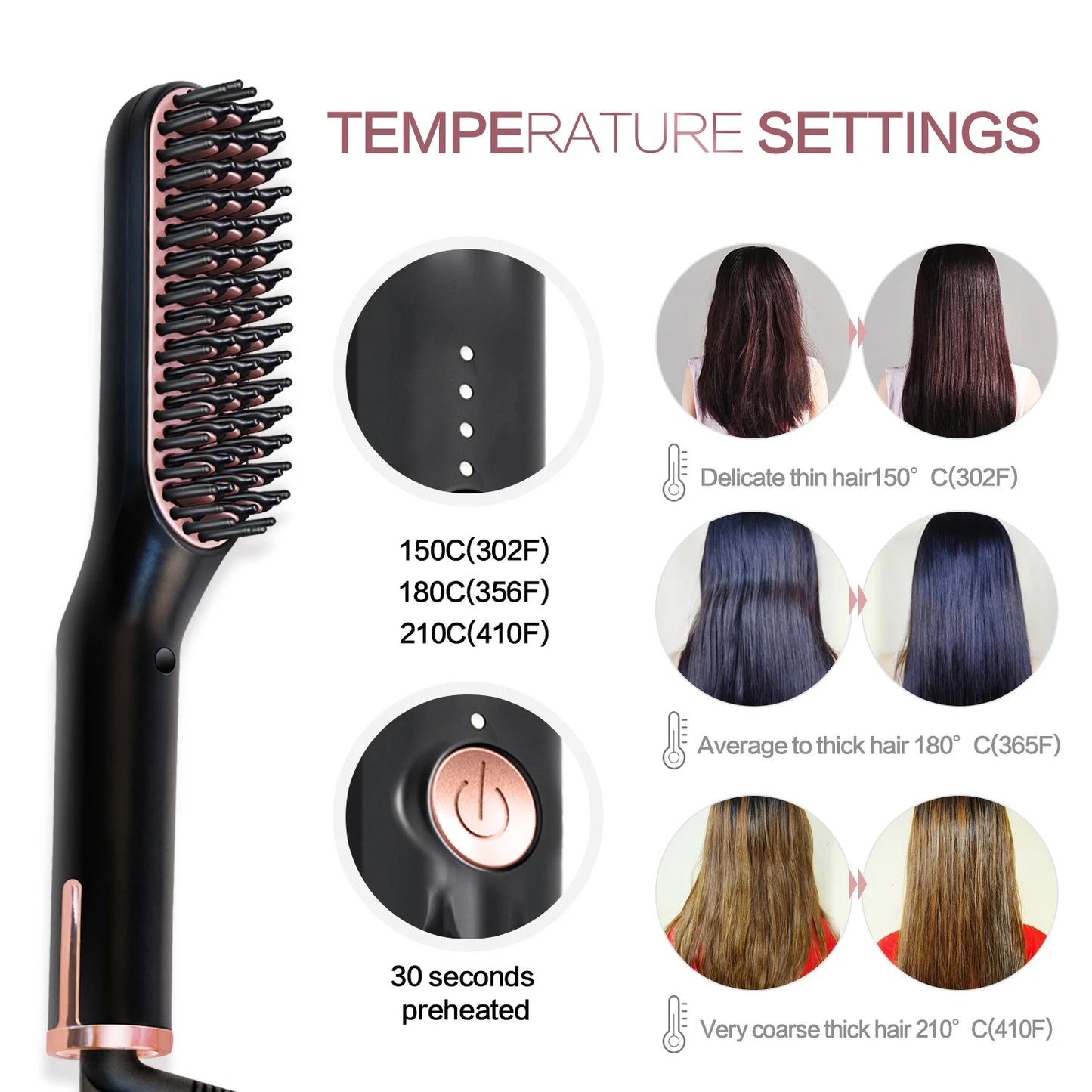 Hot Comb Beard & Hair Straightener