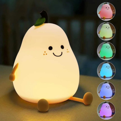 Pear-Shaped Silicone Nightlight