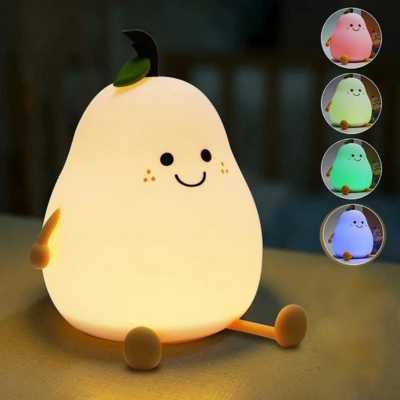 Pear-Shaped Silicone Nightlight